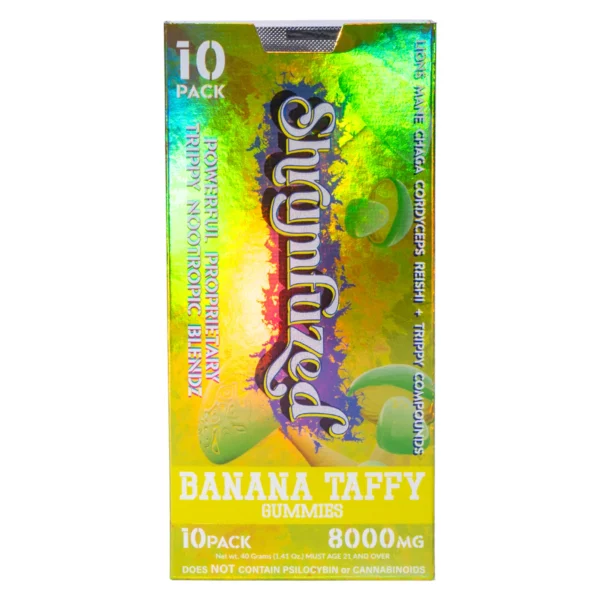 Shrumfuzed Gummy 10ct - 800mg Banana Taffy