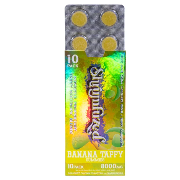 Shrumfuzed Gummy 10ct - 800mg Banana Taffy - Image 3