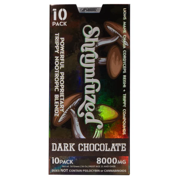 Shrumfuzed Chocolate 10ct - 800mg Dark Chocolate