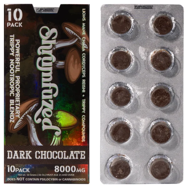 Shrumfuzed Chocolate 10ct - 800mg Dark Chocolate - Image 3