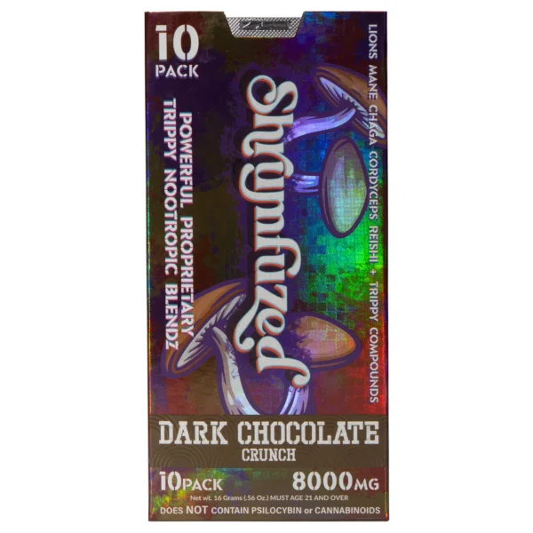 Shrumfuzed Chocolate 10ct - 800mg Dark Chocolate Crunch