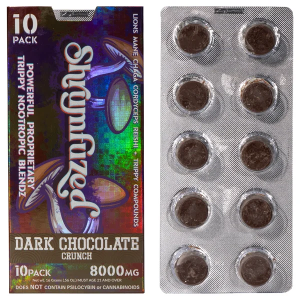 Shrumfuzed Chocolate 10ct - 800mg Dark Chocolate Crunch - Image 3