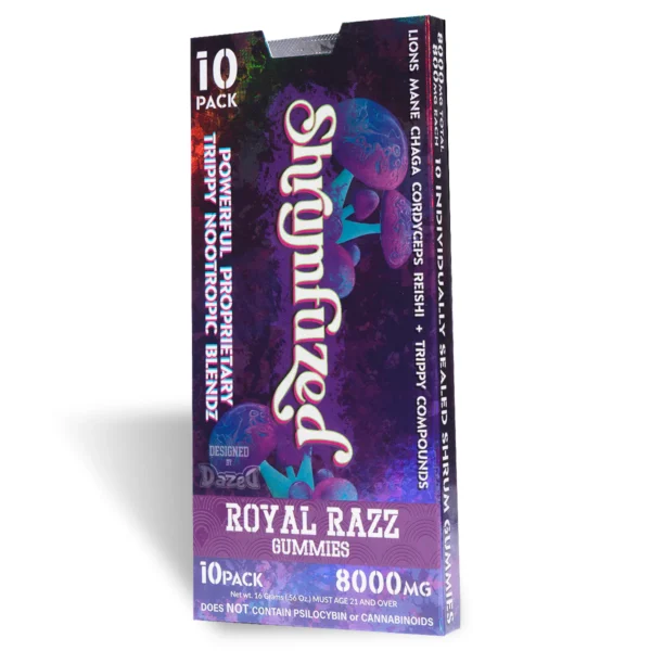 Shrumfuzed Gummies 10ct - 800mg Royal Razz - Image 3