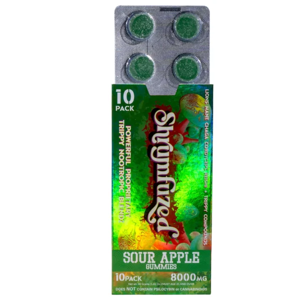 Shrumfuzed Gummy 10ct - 800mg Sour Apple - Image 5