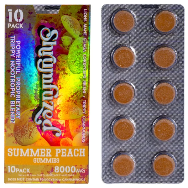 Shrumfuzed Gummy 10ct - 800mg Summer Peach - Image 3