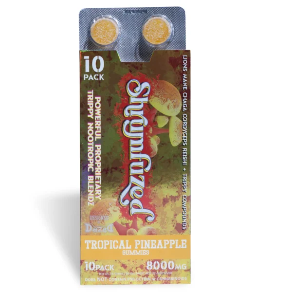 Shrumfuzed Gummies 10ct - 800mg Tropical Pineapple