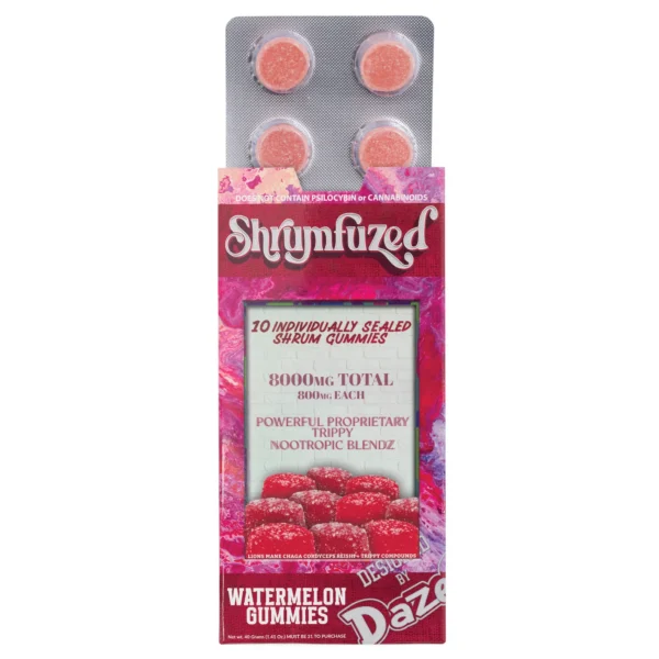 Shrumfuzed Gummy 10ct - 800mg Watermelon - Image 2