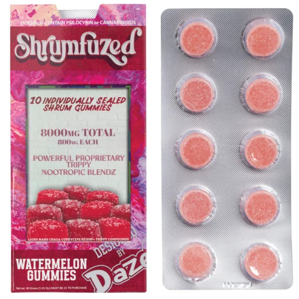 Shrumfuzed Gummy 10ct - 800mg Watermelon - Image 3